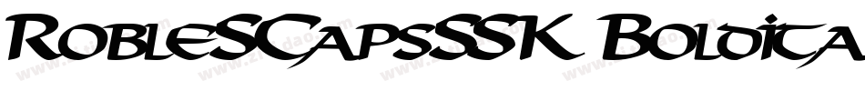 RobleSCapsSSK BoldItalic字体转换